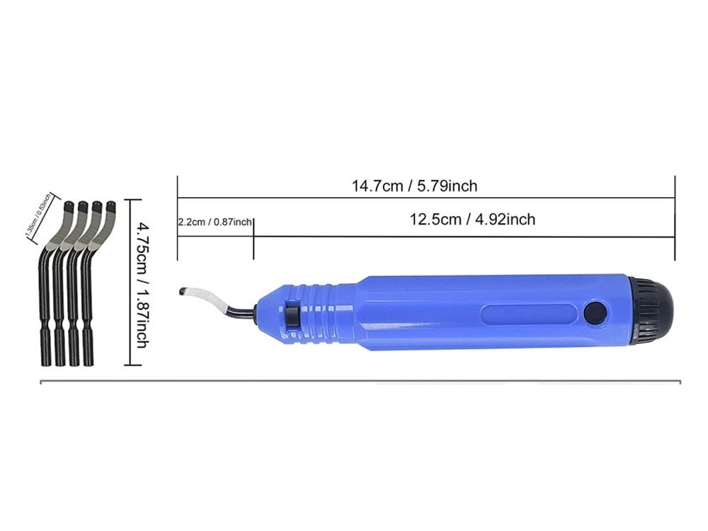 The deburring tool and its spare blades